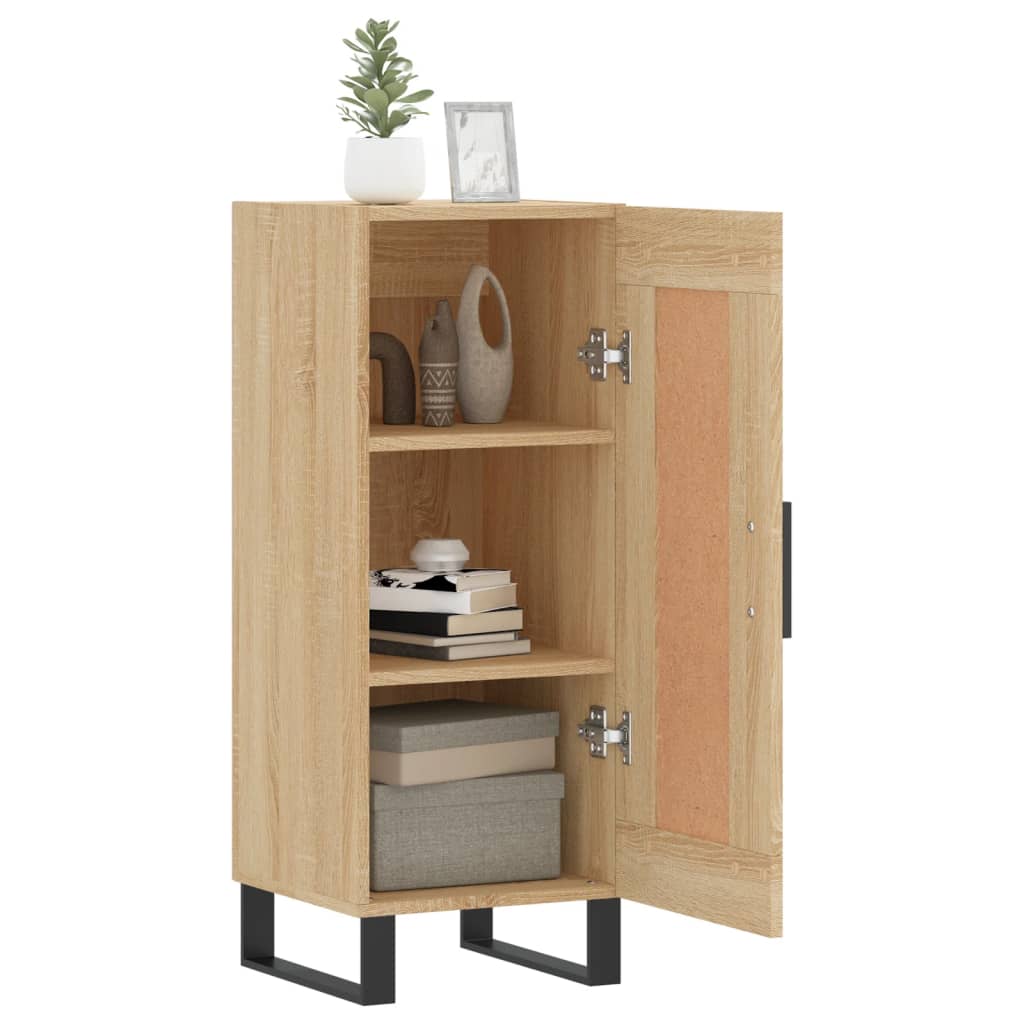 skænk 34,5x34x90 cm konstrueret træ sonoma-eg