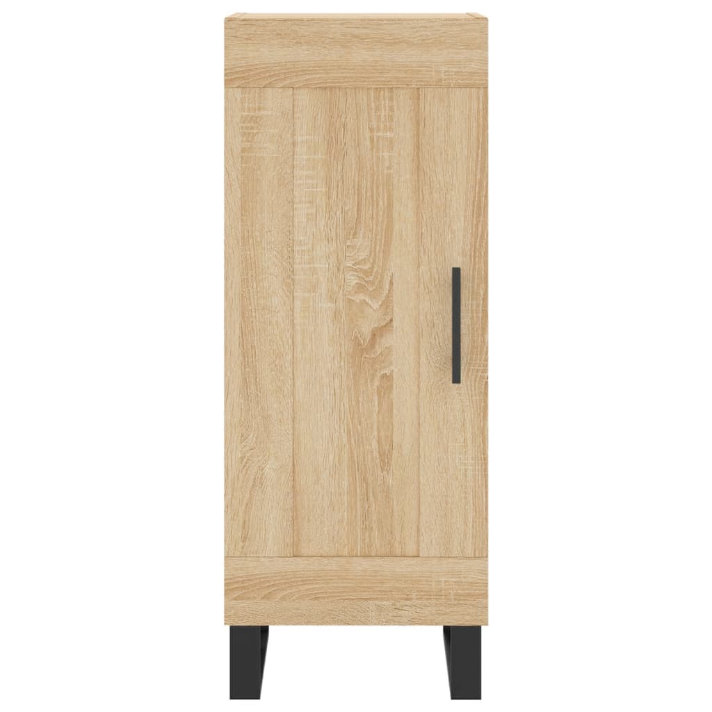 skænk 34,5x34x90 cm konstrueret træ sonoma-eg