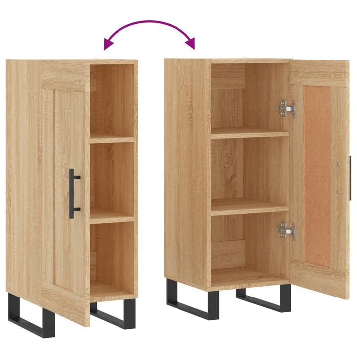 skænk 34,5x34x90 cm konstrueret træ sonoma-eg