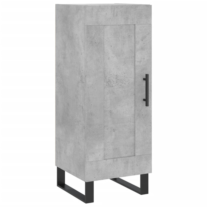 skænk 34,5x34x90 cm konstrueret træ betongrå