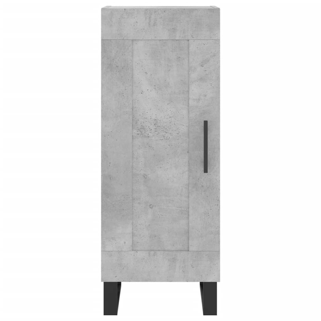 skænk 34,5x34x90 cm konstrueret træ betongrå