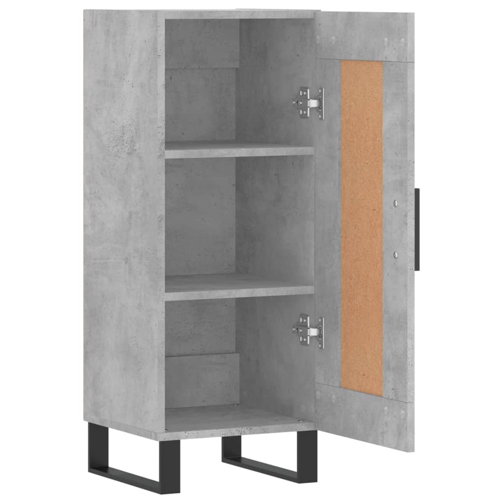 skænk 34,5x34x90 cm konstrueret træ betongrå
