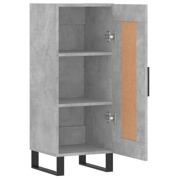skænk 34,5x34x90 cm konstrueret træ betongrå
