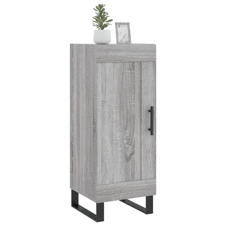 skænk 34,5x34x90 cm konstrueret træ grå sonoma-eg