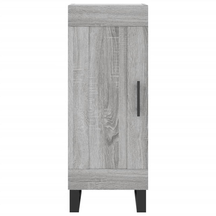 skænk 34,5x34x90 cm konstrueret træ grå sonoma-eg