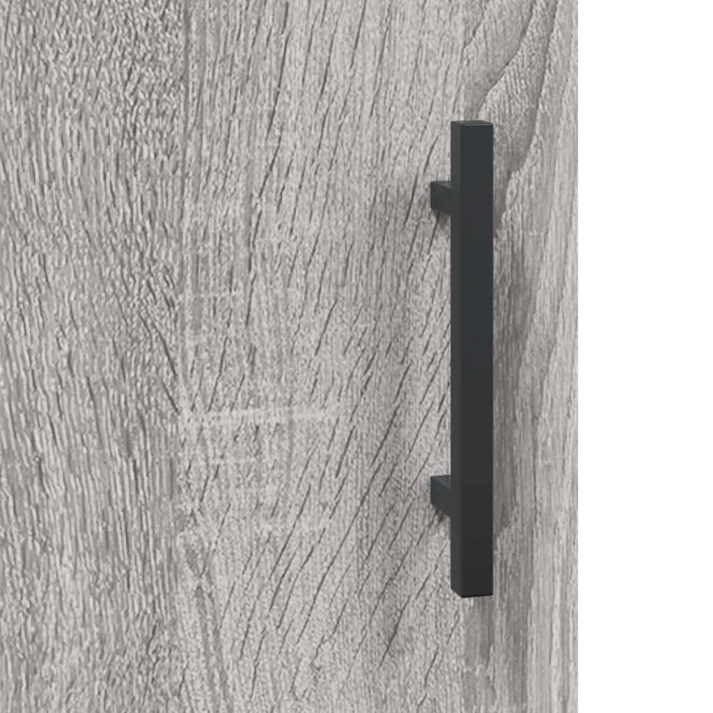 skænk 34,5x34x90 cm konstrueret træ grå sonoma-eg