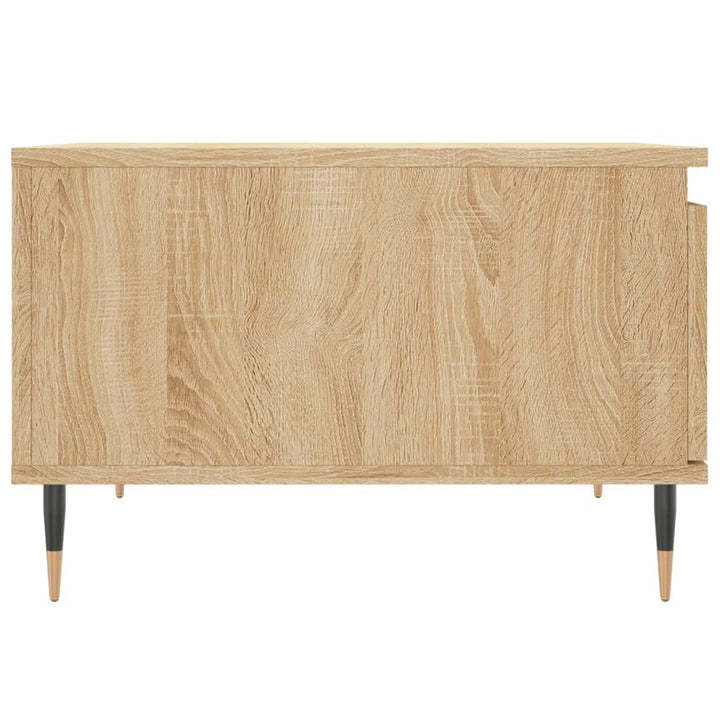 sofabord 55x55x36,5 cm konstrueret træ sonoma-eg