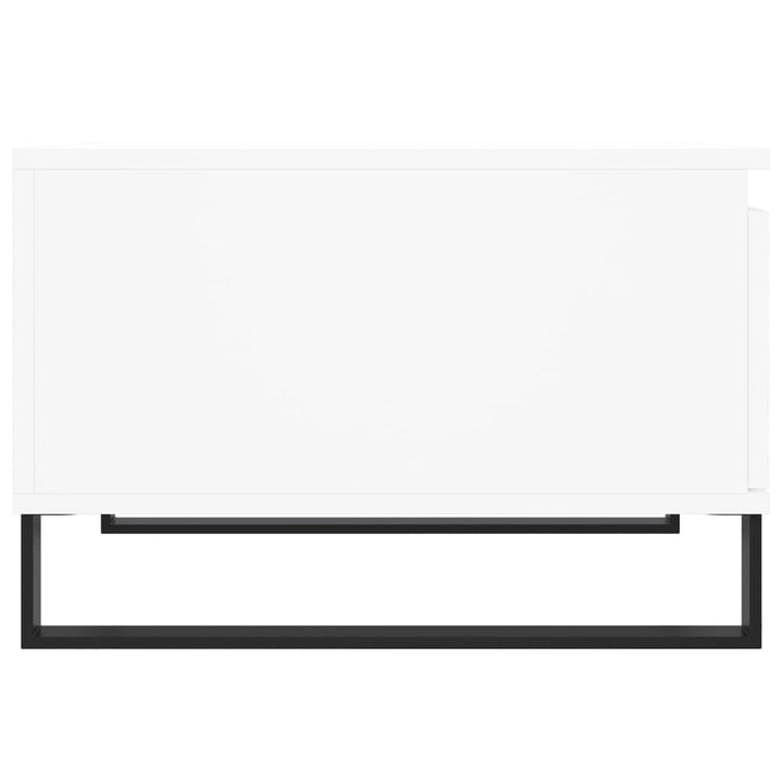 sofabord 55x55x36,5 cm konstrueret træ hvid