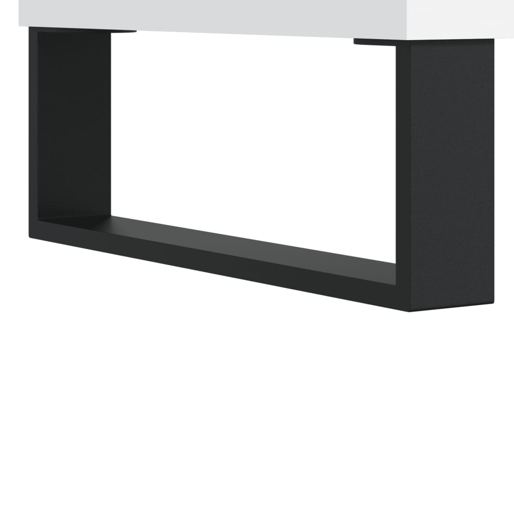 sofabord 55x55x36,5 cm konstrueret træ hvid