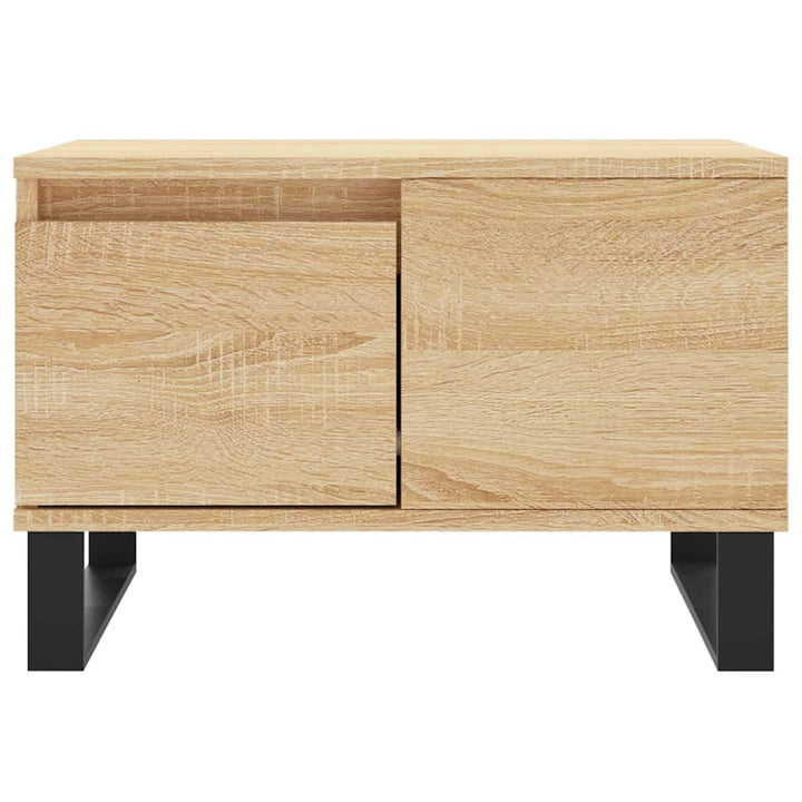 sofabord 55x55x36,5 cm konstrueret træ sonoma-eg