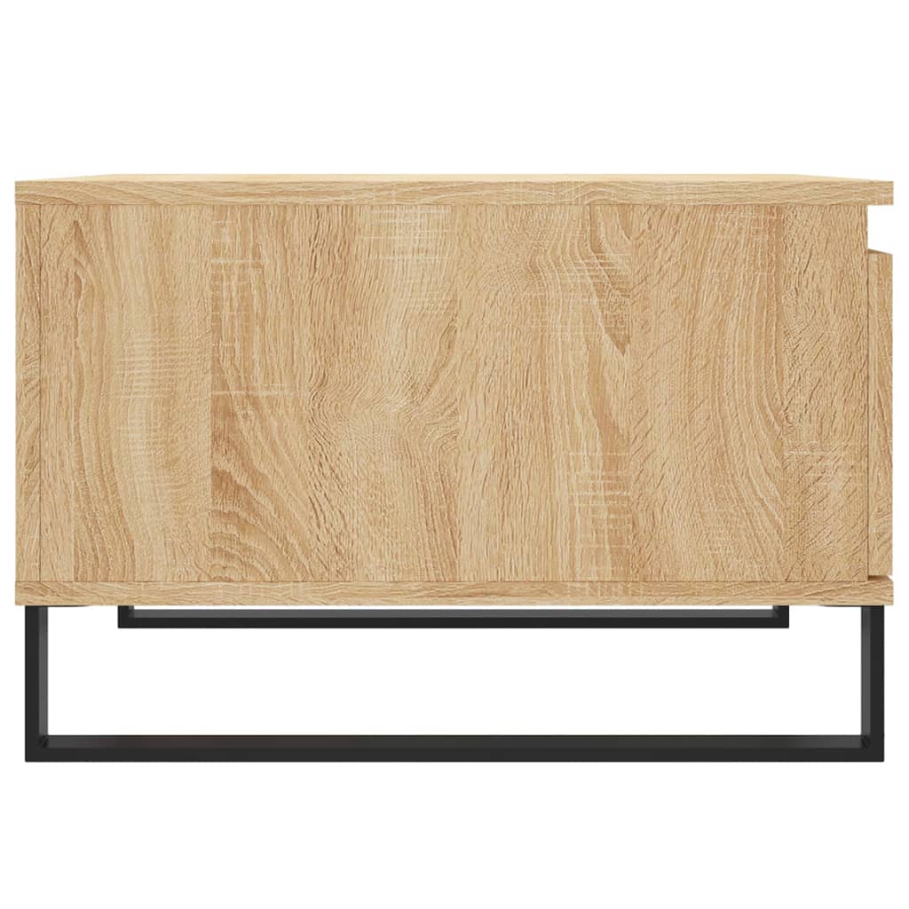 sofabord 55x55x36,5 cm konstrueret træ sonoma-eg