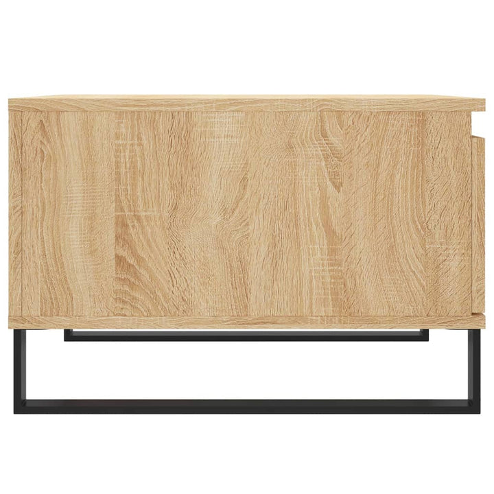 sofabord 55x55x36,5 cm konstrueret træ sonoma-eg