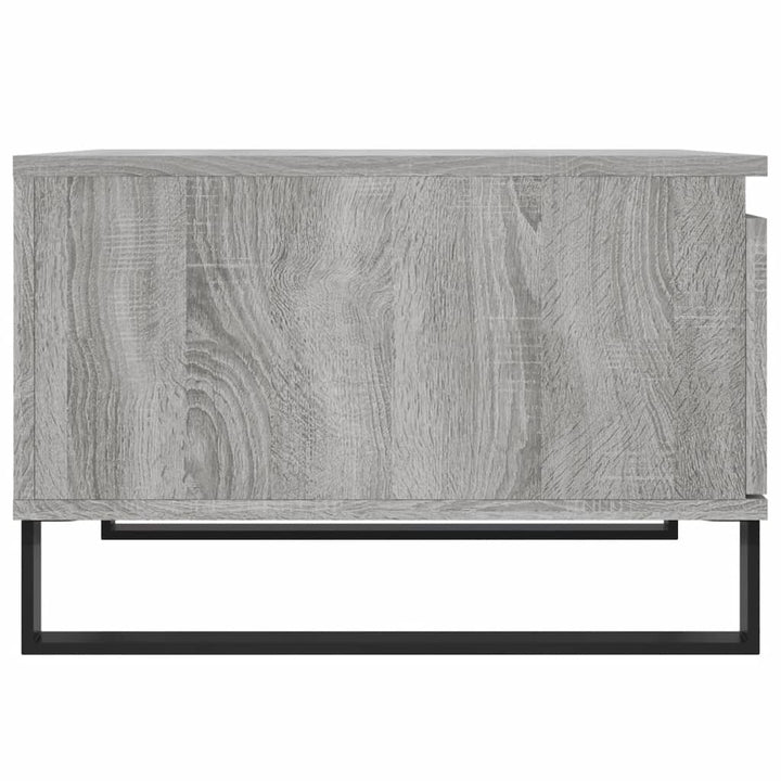 sofabord 55x55x36,5 cm konstrueret træ grå sonoma-eg
