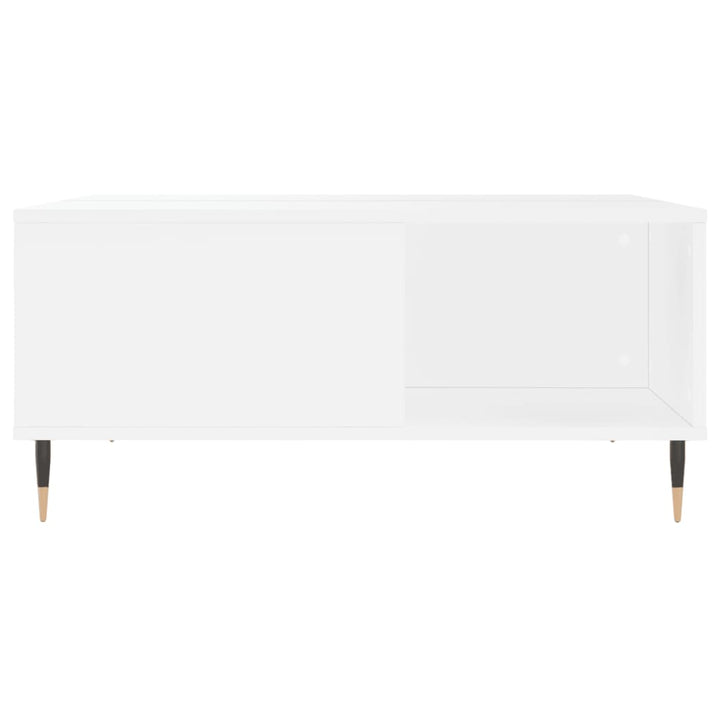 sofabord 80x80x36,5 cm konstrueret træ hvid