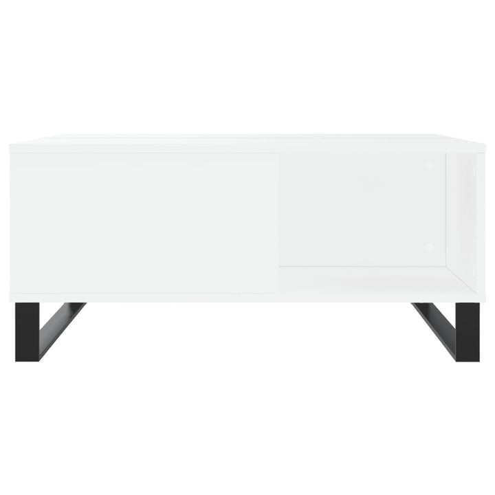 sofabord 80x80x36,5 cm konstrueret træ hvid