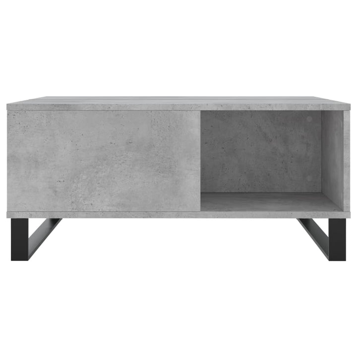 sofabord 80x80x36,5 cm konstrueret træ betongrå