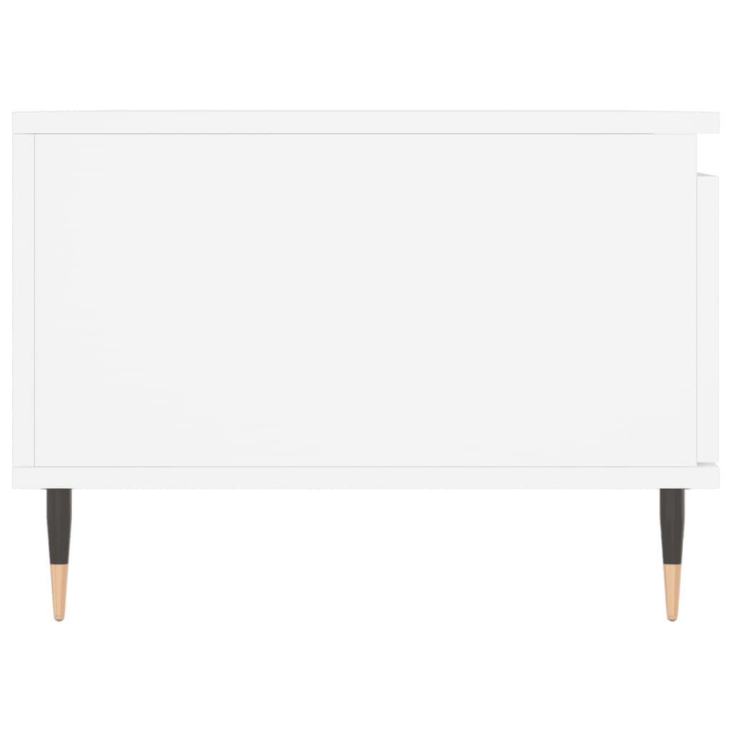 sofabord 90x50x36,5 cm konstrueret træ hvid