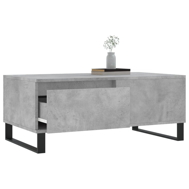 sofabord 90x50x36,5 cm konstrueret træ betongrå