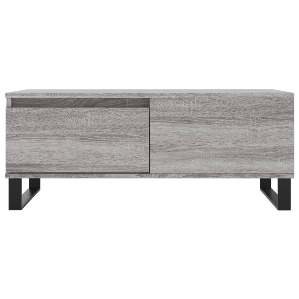 sofabord 90x50x36,5 cm konstrueret træ grå sonoma-eg
