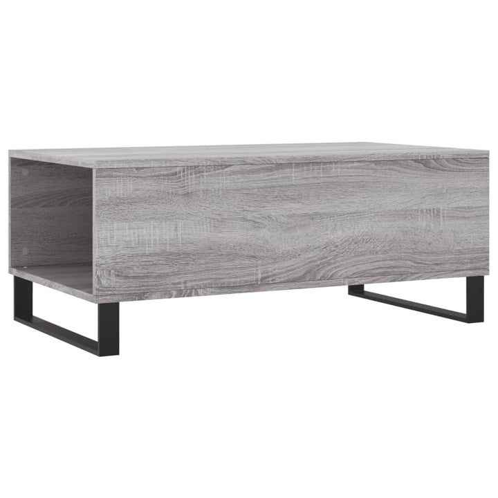 sofabord 90x50x36,5 cm konstrueret træ grå sonoma-eg