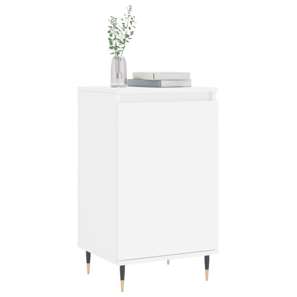 skænk 40x35x70 cm konstrueret træ hvid
