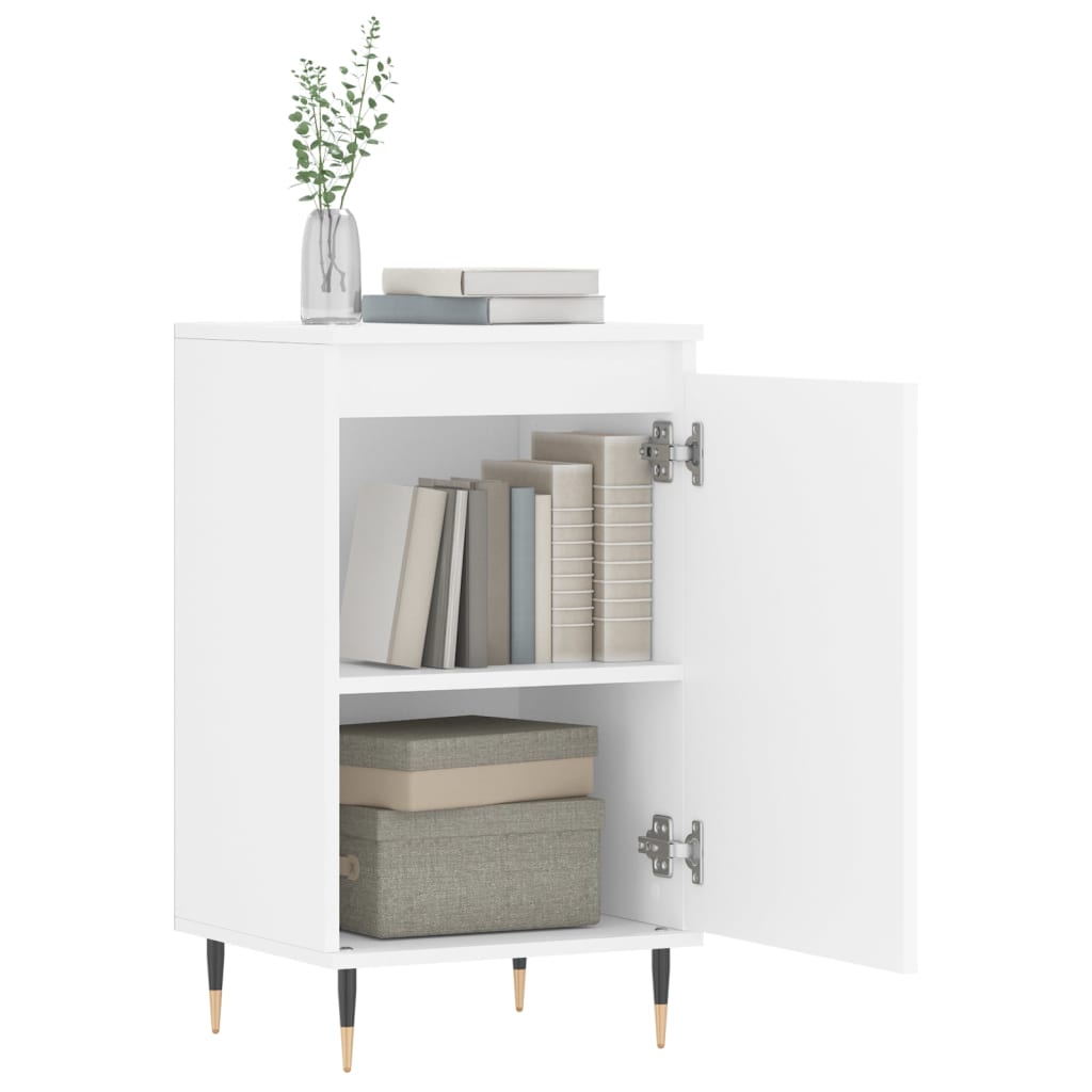 skænk 40x35x70 cm konstrueret træ hvid