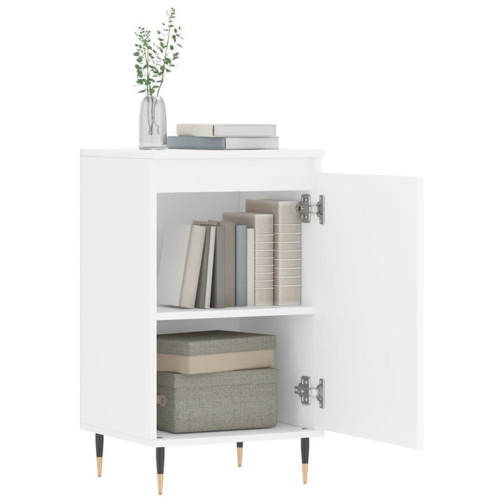skænk 40x35x70 cm konstrueret træ hvid