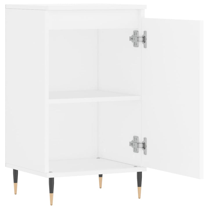 skænk 40x35x70 cm konstrueret træ hvid