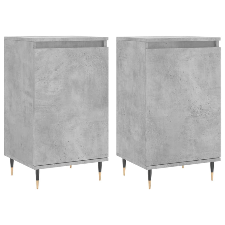 skænke 2 stk. 40x35x70 cm konstrueret træ betongrå