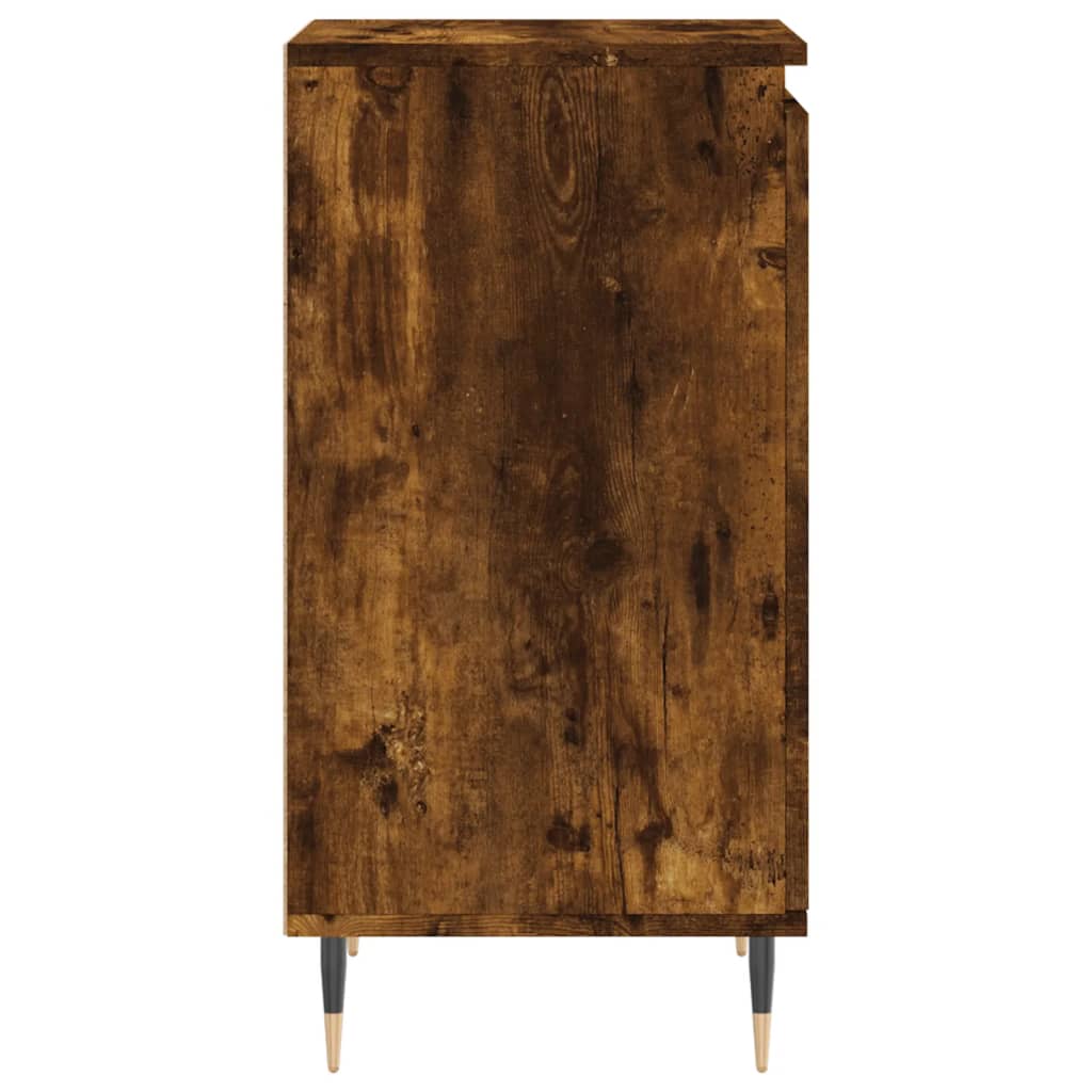 skænk 40x35x70 cm konstrueret træ røget egetræsfarve