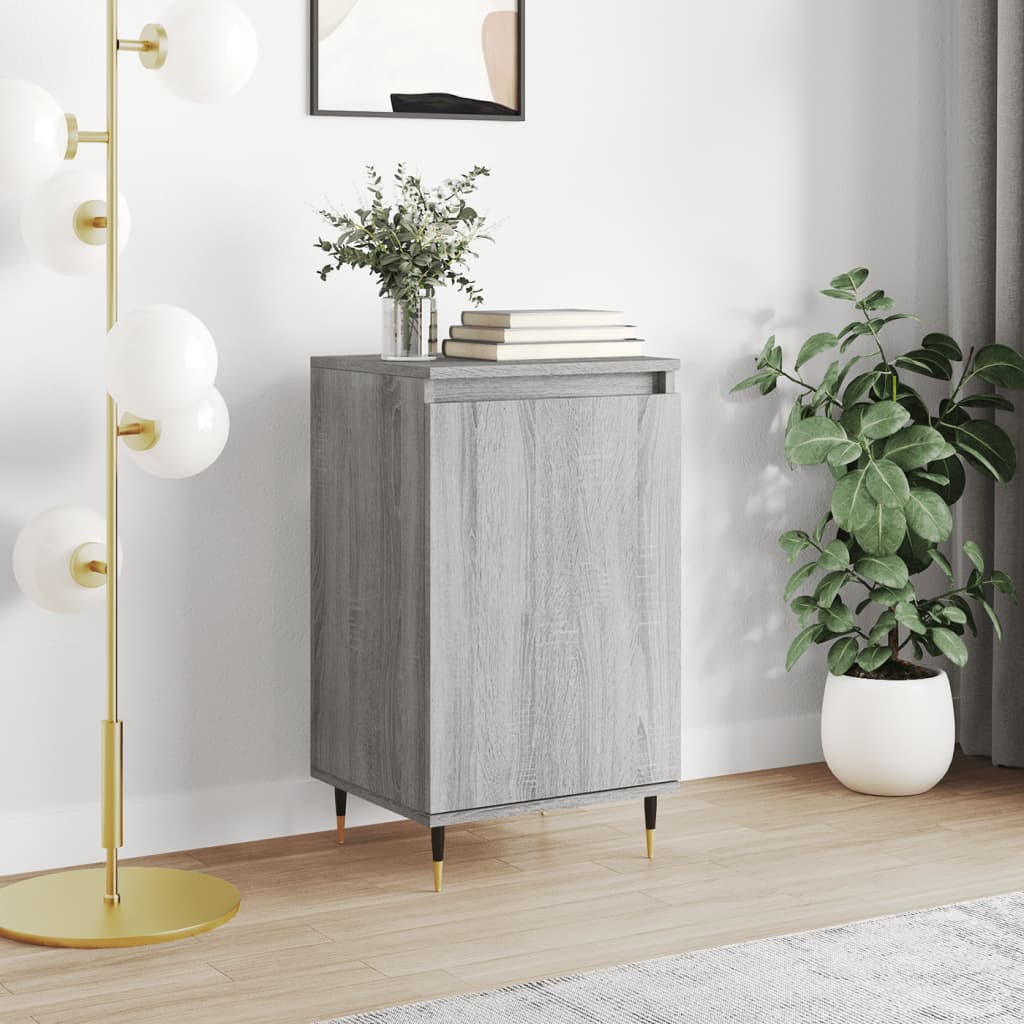 skænk 40x35x70 cm konstrueret træ grå sonoma-eg