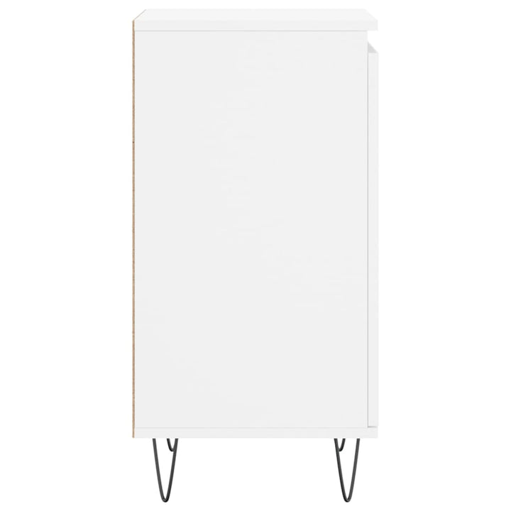 skænk 40x35x70 cm konstrueret træ hvid