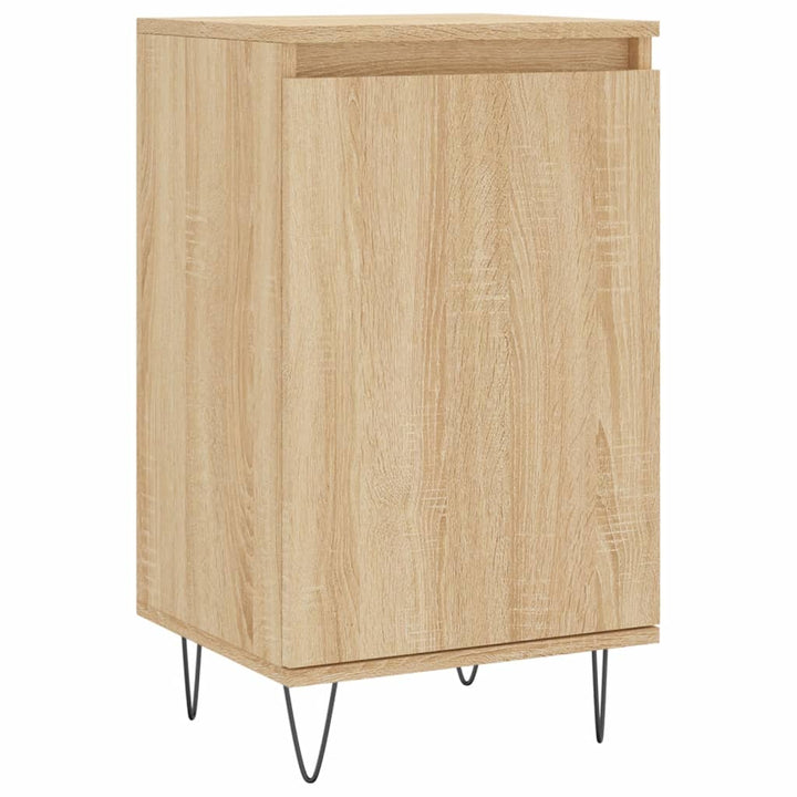 skænke 2 stk. 40x35x70 cm konstrueret træ sonoma-eg
