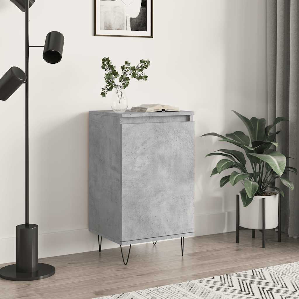skænk 40x35x70 cm konstrueret træ betongrå