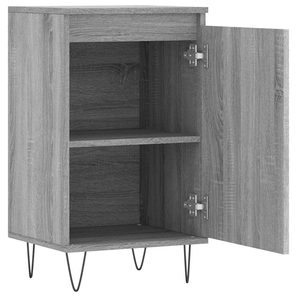skænk 40x35x70 cm konstrueret træ grå sonoma-eg