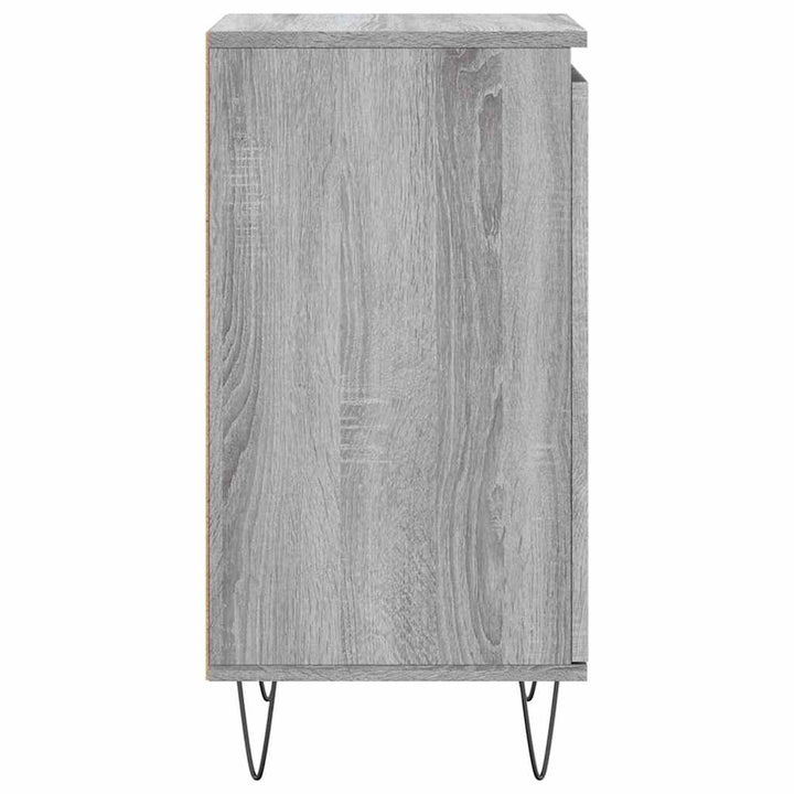 skænk 40x35x70 cm konstrueret træ grå sonoma-eg