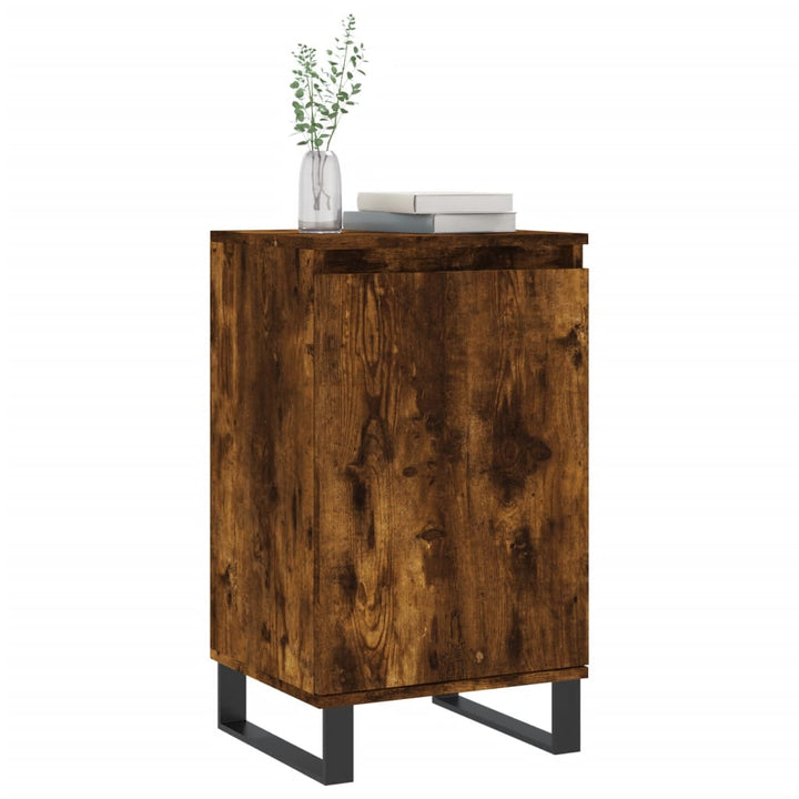 skænk 40x35x70 cm konstrueret træ røget egetræsfarve