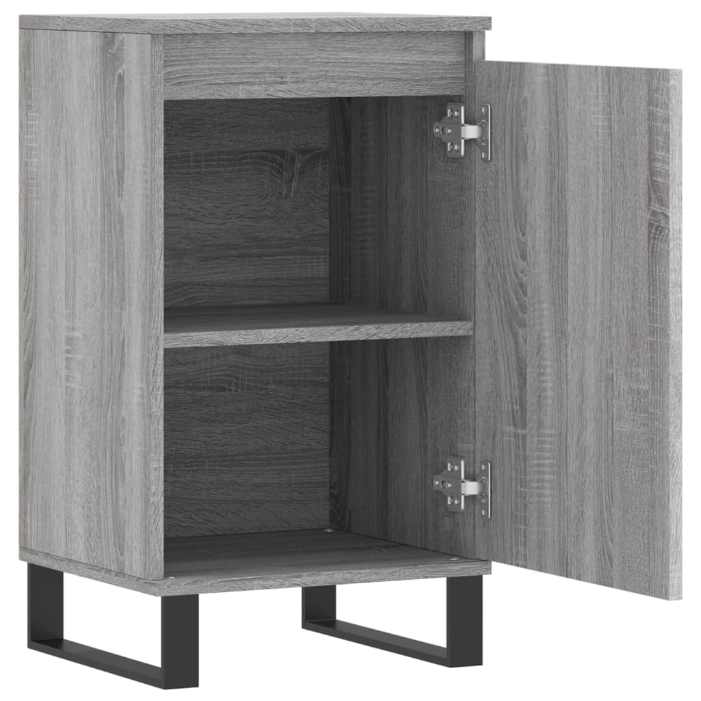 skænk 40x35x70 cm konstrueret træ grå sonoma-eg