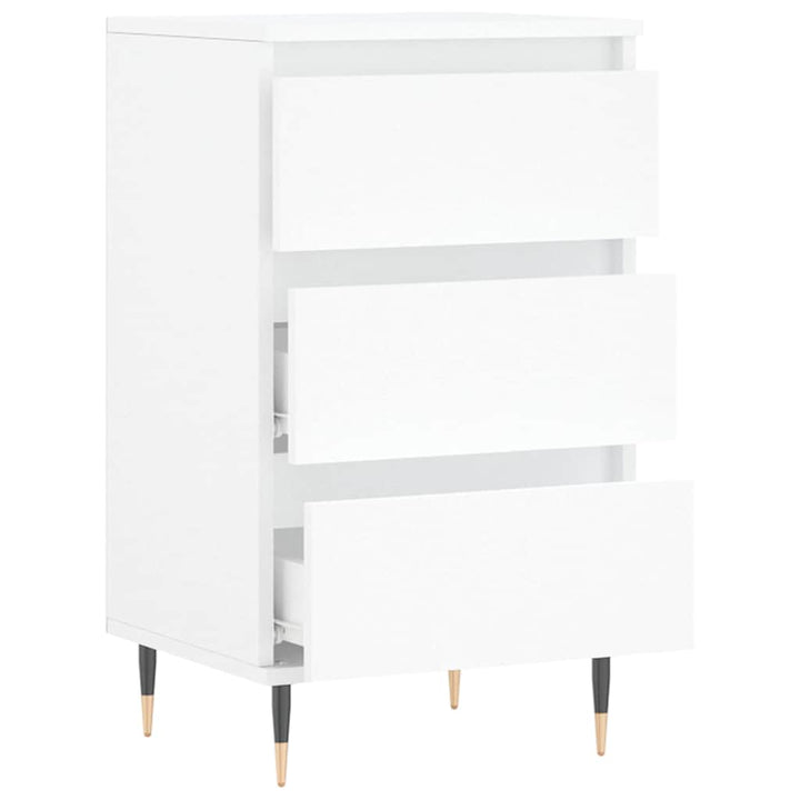 skænk 40x35x70 cm konstrueret træ hvid