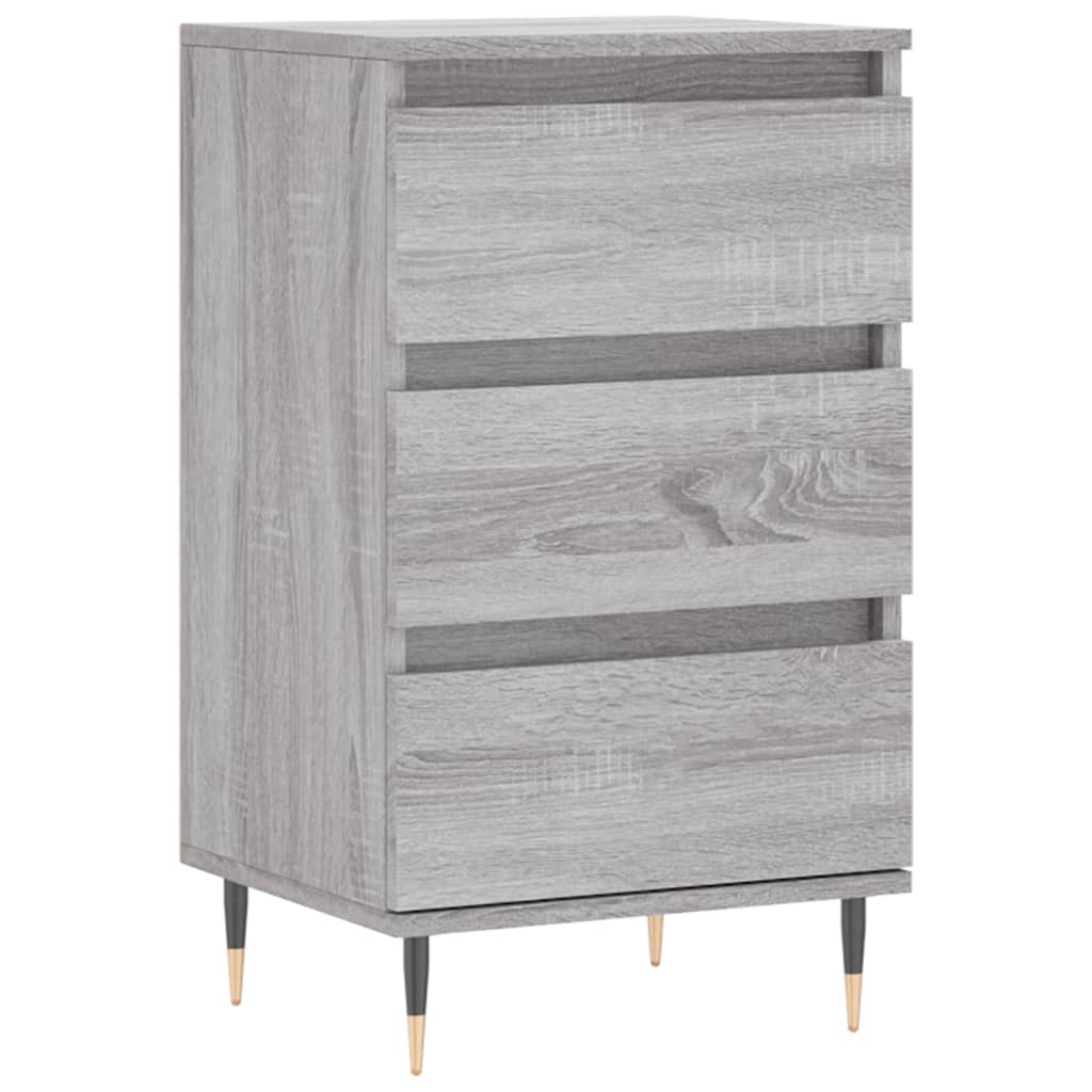 skænk 40x35x70 cm konstrueret træ grå sonoma-eg