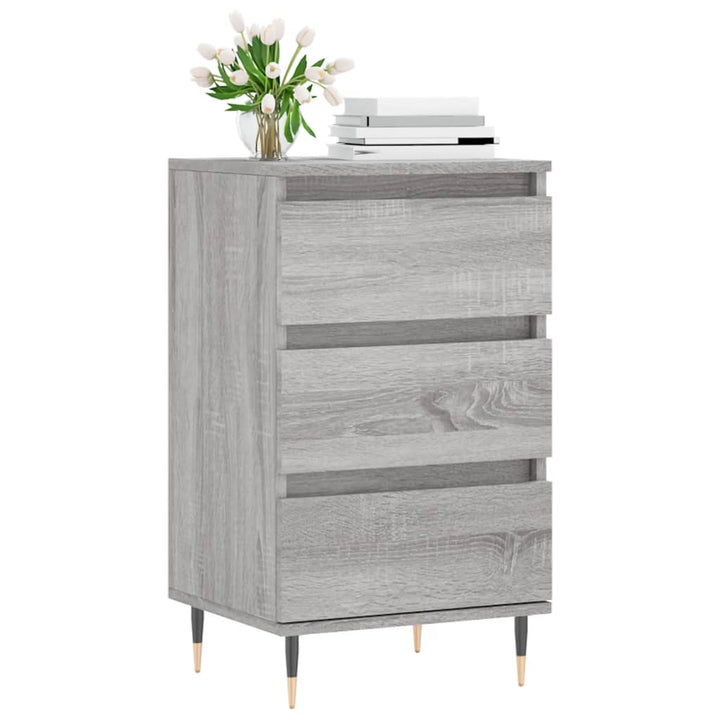 skænk 40x35x70 cm konstrueret træ grå sonoma-eg