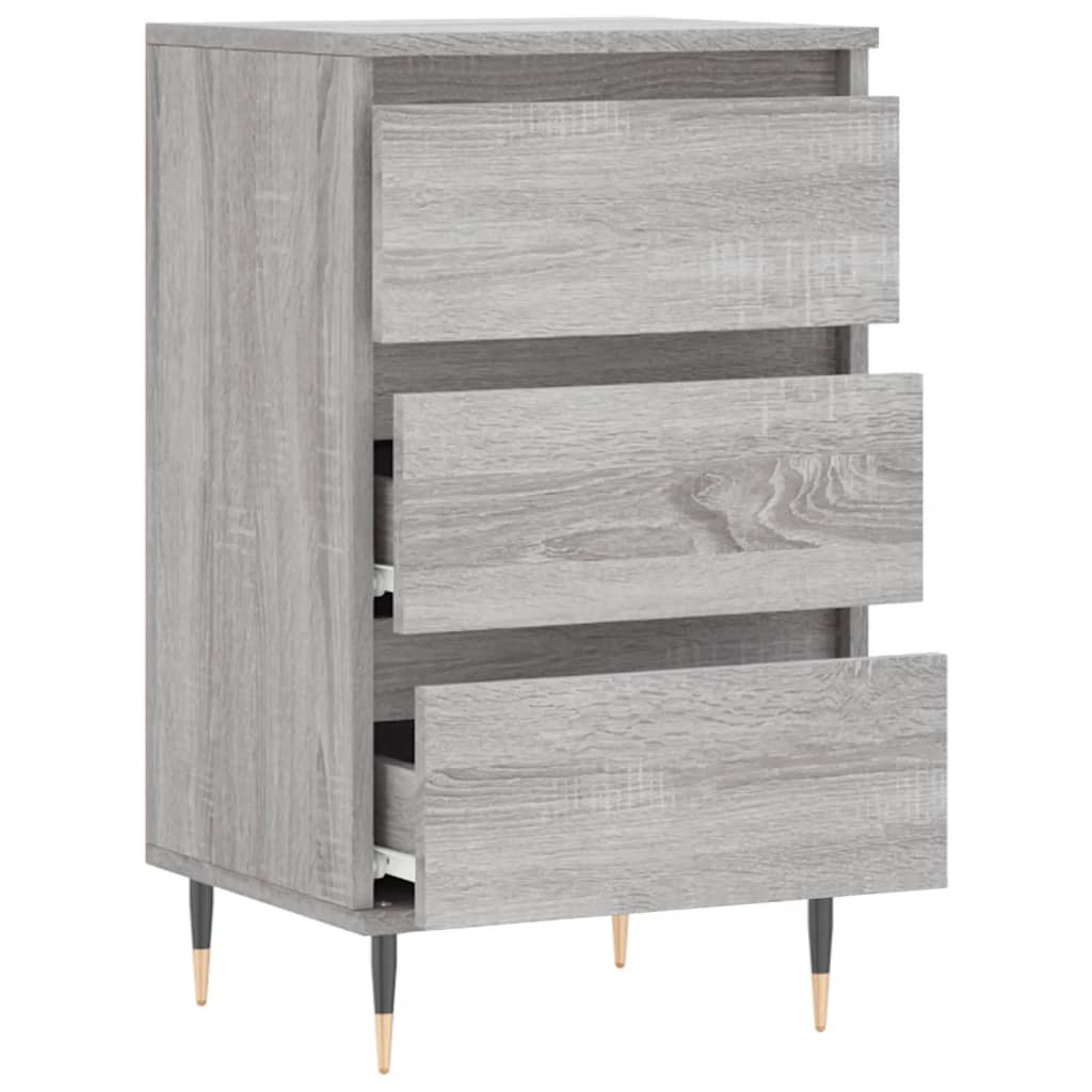 skænk 40x35x70 cm konstrueret træ grå sonoma-eg