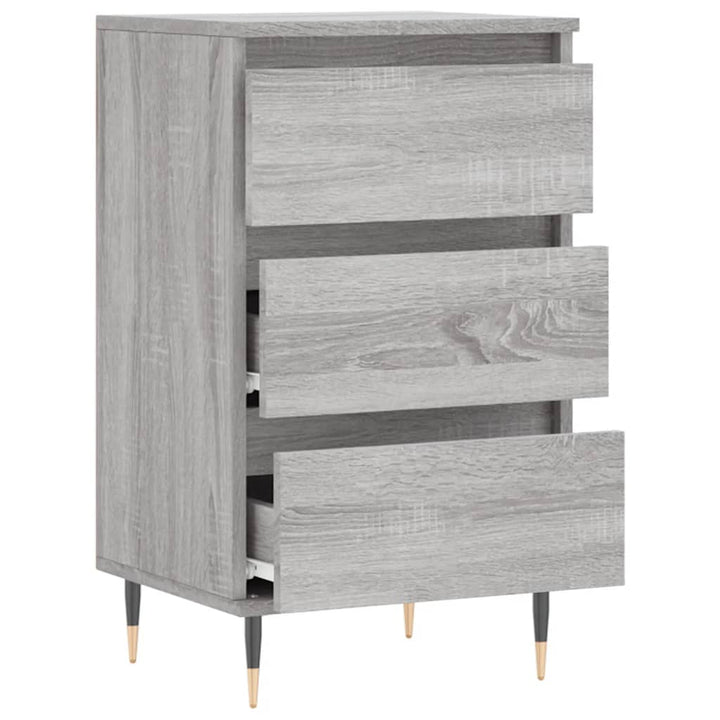 skænk 40x35x70 cm konstrueret træ grå sonoma-eg