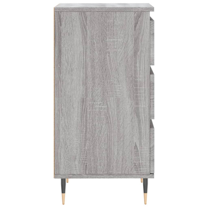 skænk 40x35x70 cm konstrueret træ grå sonoma-eg
