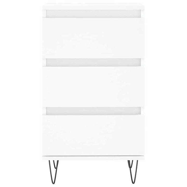 skænk 40x35x70 cm konstrueret træ hvid