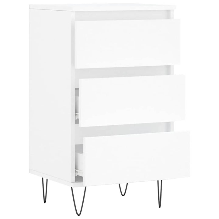 skænk 40x35x70 cm konstrueret træ hvid