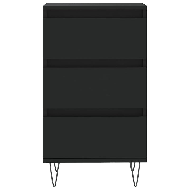 skænk 40x35x70 cm konstrueret træ sort