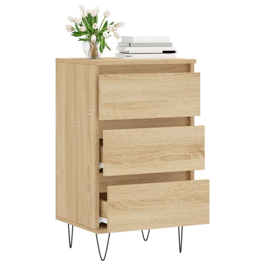 skænk 40x35x70 cm konstrueret træ sonoma-eg