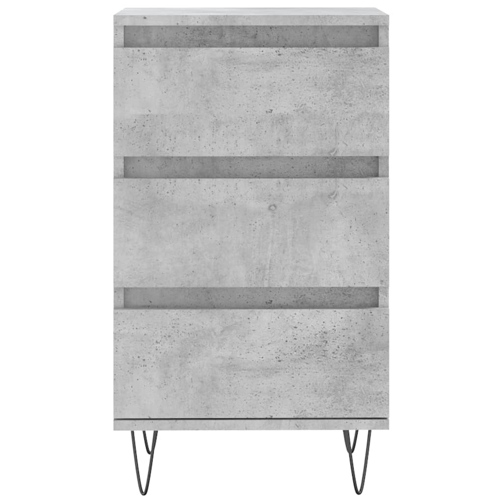 skænk 40x35x70 cm konstrueret træ betongrå