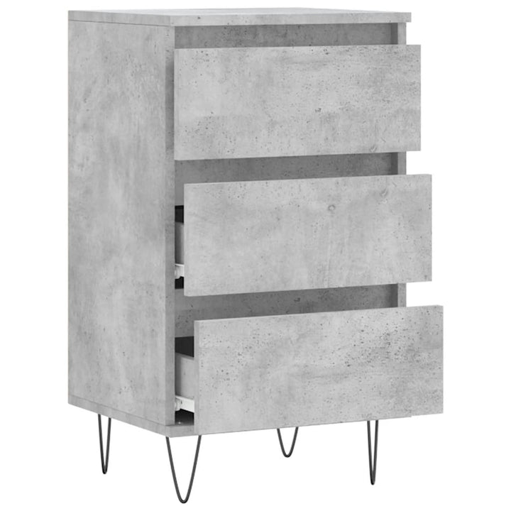 skænk 40x35x70 cm konstrueret træ betongrå